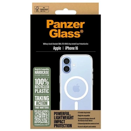 PanzerGlass HardCase iPhone 16 6,1" weiß/weiß MagSafe 1291