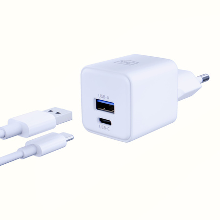 Accessories -3mk Hyper GaN Charger 20W QC4+ PD PPS USB 1A1C White EU