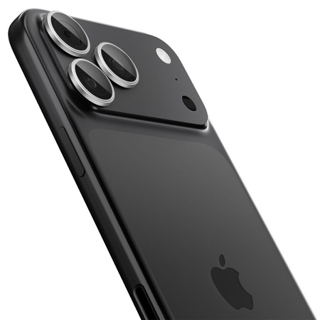 OSŁONA APARATU SPIGEN OPTIK PRO GLAS.TR ”EZ FIT” CAMERA PROTECTOR 2-PACK IPHONE 16 PRO / MAX / 17 PRO / MAX SILVER