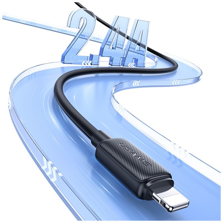 Kabel USAMS KY Series US-SJ694 2.4A Lightning do USB-A 2m biały