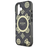 Original Case IPHONE 16 Guess Hardcase IML Peony On 4G Background MagSafe (GUHMP16SH4PYEEK) black