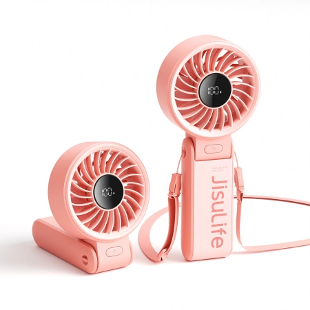 Jisulife Handheld Fan Life7 3600mAh Portable USB Fan - Pink