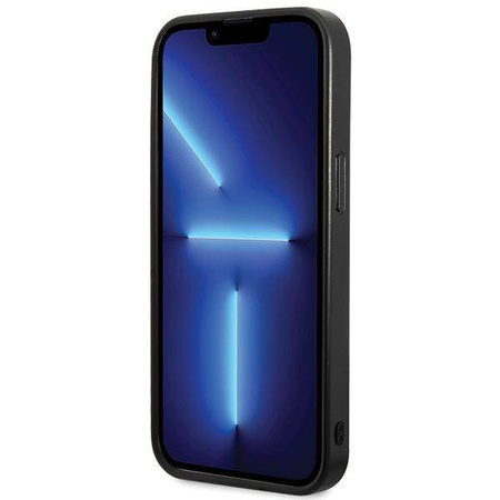 Guess Pailletten Script Metallhülle für iPhone 15 Pro – Schwarz