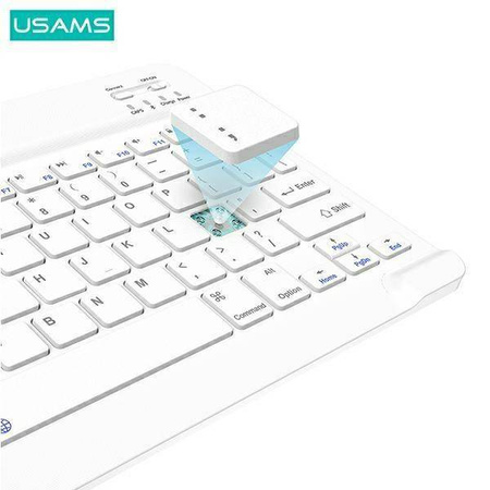 Etui IPAD PRO 11.0 2021 USAMS Winro Keyboard biała klawiatura (IP011YRXX02) zielone