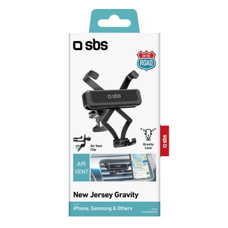 SBS TESUPGRAVSTD Schwerkraft-Smartphone-Halterung – Schwarz