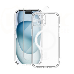 Vmax zestaw nakładka + szkło 2,5D premium do iPhone 16 Plus 6,7&quot;
