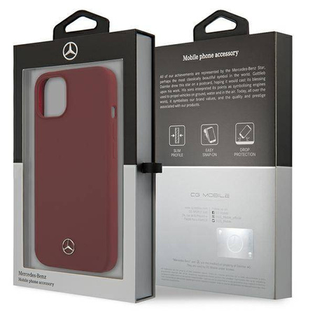 Mercedes MEHCP13MSILRE iPhone 13 6.1 "red / red hardcase Silicone Line