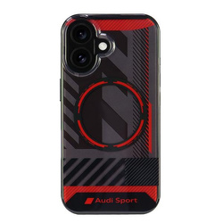 Audi nakładka IML Sport MagSafe do iPhone 16 6.1" czarna