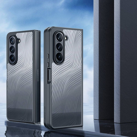 Armored case for Samsung Galaxy Z Fold 5 Dux Ducis Aimo Mag - black