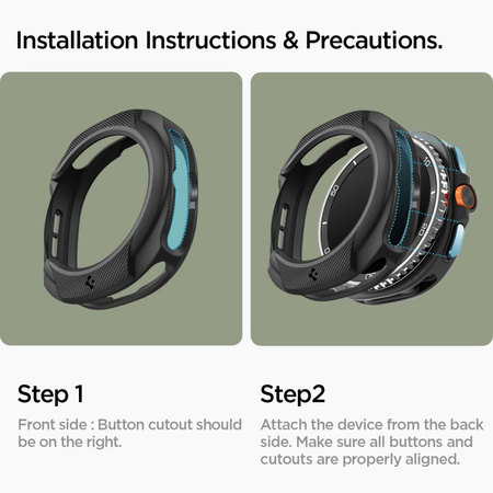 SPIGEN LIQUID AIR SAMSUNG GALAXY WATCH 8 CLASSIC (46 MM) MATTE BLACK