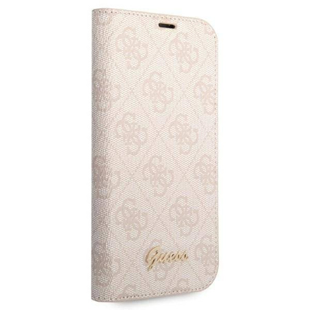 Guess 4G Metal Camera Outline Booktype Case - Etui iPhone 14 Pro Max (rózowy)