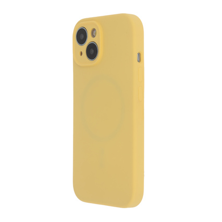 Nakładka Soft Touch Mag do iPhone 15 Plus 6,7" pastelowy żółty