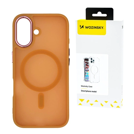Etui Wozinsky Fashion Case MagSafe na Samsung Galaxy S25 Ultra - pomarańczowe