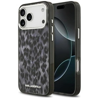Karl Lagerfeld IML Leopard Pattern MagSafe Case für iPhone 17 Pro Max - Schwarz