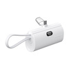 FORCELL Powerbank F-Energy Power Plug F5K3 5 000mAh z wbudowanym złączem Typ C PD 20W biały