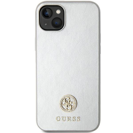 Guess GUHCP15MPS4DGPS iPhone 15 Plus 6,7" Silber/Silber Hardcase Strass Metall Logo