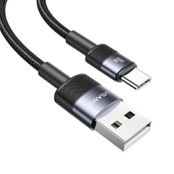 USAMS USB to USB-C Cable 3A 1.2 Fast Charging steel/tarnish SJ718USBSG01 (US-SJ718)