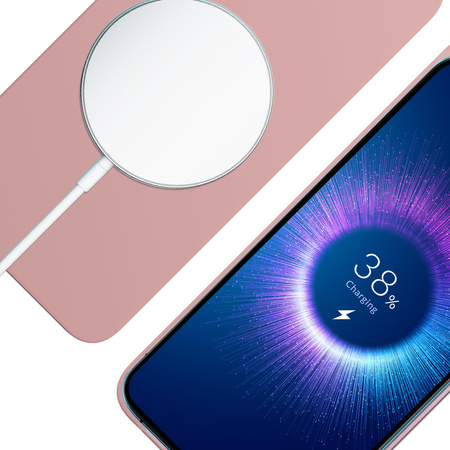 Apple iPhone 15 Plus - 3mk Hardy MagSilicone Pink