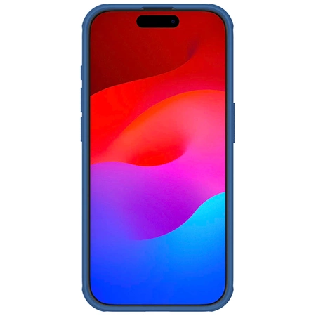 Nillkin Super Frosted Shield Pro reinforced case for iPhone 15 Pro - blue