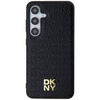 DKNY DKHMS24MPSHRPSK S24+ S926 czarny/black hardcase Leather Pattern Metal Logo MagSafe