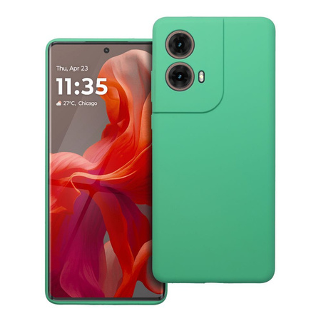 Futerał SILICONE 2mm do MOTOROLA G85 5G miętowy
