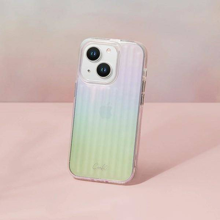 UNIQ etui Coehl Linear iPhone 14 6,1" opalowy/iridescent