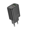 HOCO ładowarka sieciowa USB A + Typ C PD QC3.0 3A 20W N61 czarna