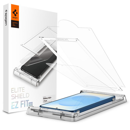 SZKŁO HYBRYDOWE SPIGEN ELITE SHIELD ”EZ FIT” HD GALAXY S25+ PLUS CLEAR