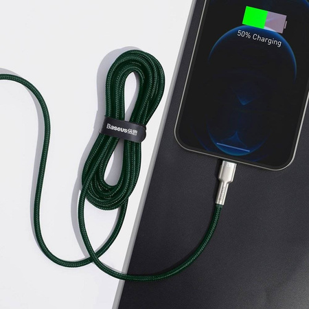 Baseus Cafule Series Metal Data Cable USB to IP 2.4A 2m Green