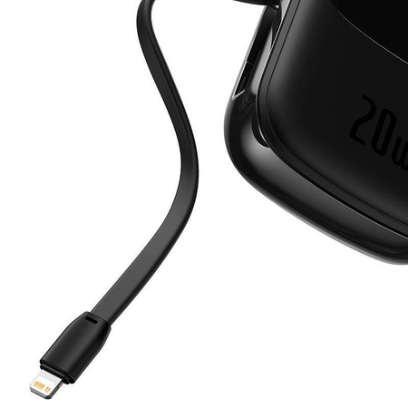Powerbank Baseus Qpow PRO with cable, 20000mAh, 20W (Black)
