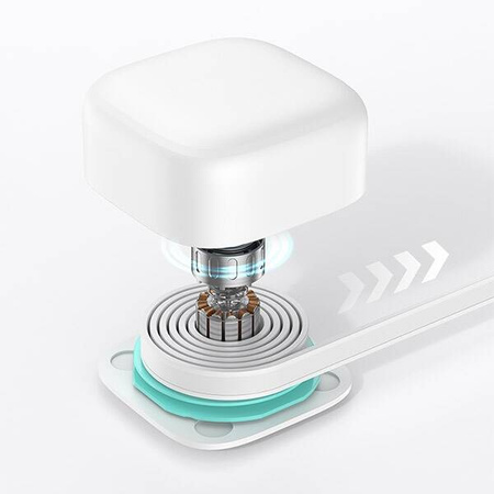 USAMS Lad. network. 1xUSB-C with retractable USB-C cable (head only) PD+QC 35W Gan Fast Charging white/white XMF Series CC202TC02 (US-CC202)