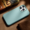 iCarer Litchi Premium Leather Case skórzane etui iPhone 14 Pro Max magnetyczne z MagSafe zielony (WMI14220712-GN)