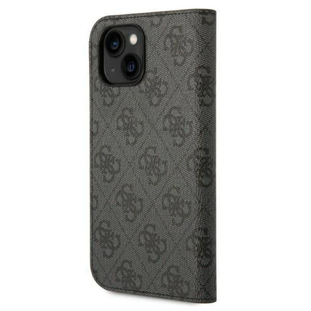 Guess 4G Metal Camera Outline Booktype Case - Etui iPhone 14 (czarny)