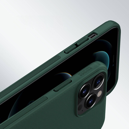 Nillkin Super Frosted Shield wzmocnione etui pokrowiec + podstawka iPhone 13 Pro Max niebieski