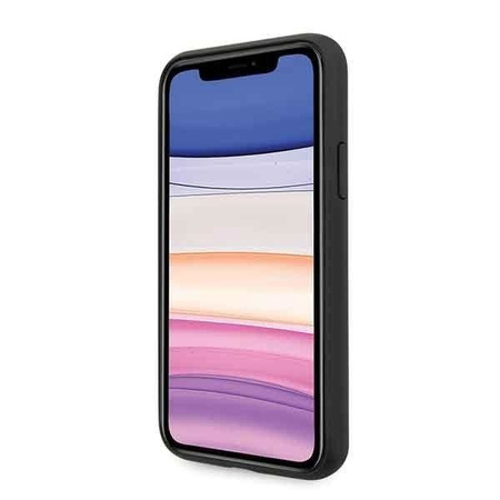 Etui Guess GUHCN61G4GLGR iPhone 11 szary/grey hard case 4G Stripe Collection