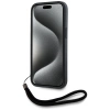 Karl Lagerfeld Saffiano Athleisure Stripes Cord iPhone 15 Pro Max Case - Red