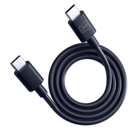 3MK KABEL HYPER USB-C/USB-C 100W 1,2m czarny