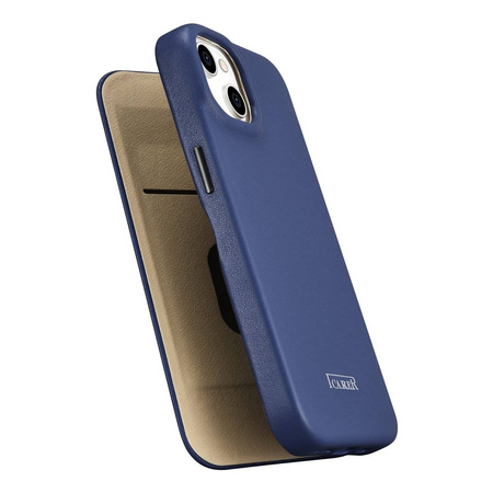 iCarer CE Premium Leather Folio Case for iPhone 14 Plus Flip Magnetic MagSafe Blue (WMI14220715-BU)