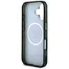 GUESS futerał do IPHONE 16 kompatybilny z MagSafe GUHMP16SHG4PRTGK (IML Metal Glitter 4G Circle Triangle) czarny