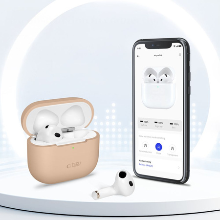 TECH-PROTECT SILICONE APPLE AIRPODS 4 DUSTY PINK
