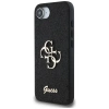 Guess Fixed Glitter Big 4G case for iPhone 16e - black