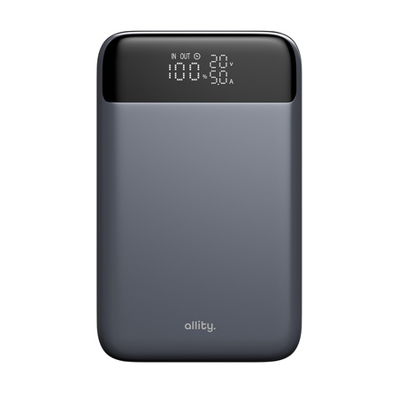 Allity power bank do laptopa APB-200 PD QC 130W 19200 mAh szary