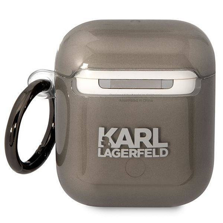 Oryginalne Etui APPLE AIRPODS Karl Lagerfeld Karl`s Head (KLA2HNIKTCK) czarne