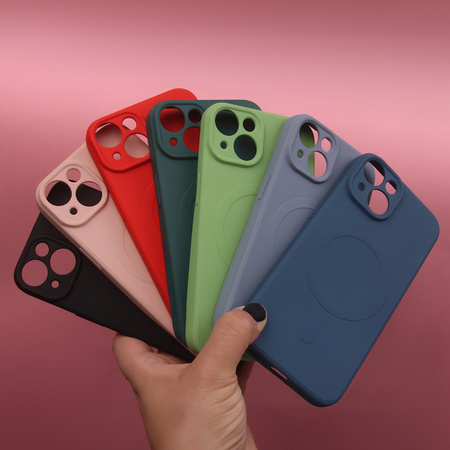 Nakładka Simple Color Mag do iPhone12 Pro 6,1" ciemnozielona