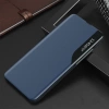 Eco Leather View Case elegant case with flap and stand for iPhone 16e - blue