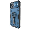 Nillkin CamShield Armor Pro Case iPhone 14 Plus gepanzerte Abdeckung mit Kameraabdeckungsringständer blau