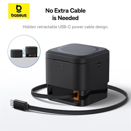 Baseus BS-W531 MagSafe / Qi USB-C 20W kabelloses Ladegerät – schwarz