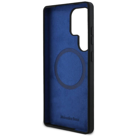 Oryginalne Etui SAMSUNG GALAXY S25 ULTRA Mercedes Silicone Contrasted Curves MagSafe czarne