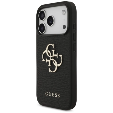 Guess Grained Big 4G &amp; Classic Logo case for iPhone 17 Pro - black