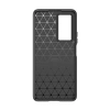 Carbon Case für Xiaomi Poco F4 5G flexible Silikon-Carbon-Hülle schwarz